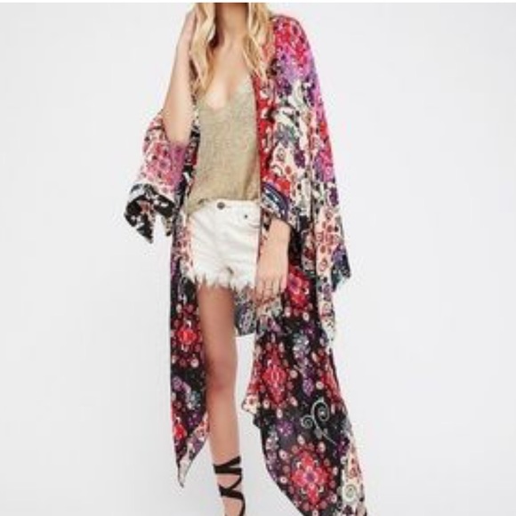 Floral Multicolor Women's Sweater?shawl - Picture 11 of 11